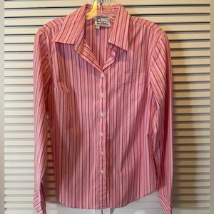 Lilly Pulitzer Pink Striped Shirt